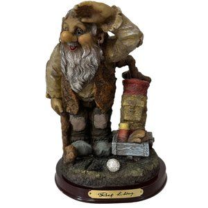 Rolf Lidberg 8” Swedish Troll Figurine Golfer Rare Limited Edition 9000-0317